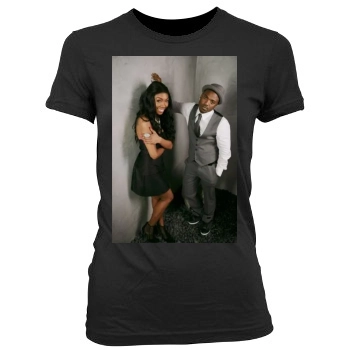 Brandy Norwood Women's Junior Cut Crewneck T-Shirt