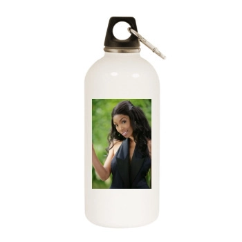 Brandy Norwood White Water Bottle With Carabiner