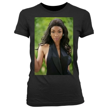 Brandy Norwood Women's Junior Cut Crewneck T-Shirt