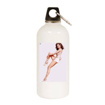 Jennifer Lopez White Water Bottle With Carabiner