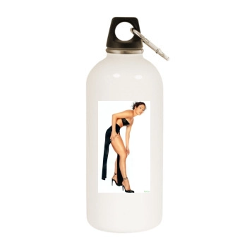 Jennifer Lopez White Water Bottle With Carabiner