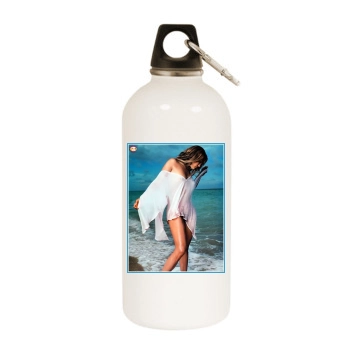 Jennifer Lopez White Water Bottle With Carabiner