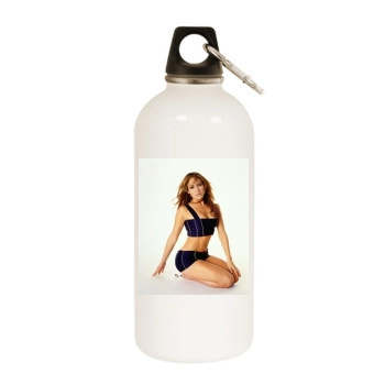 Jennifer Lopez White Water Bottle With Carabiner