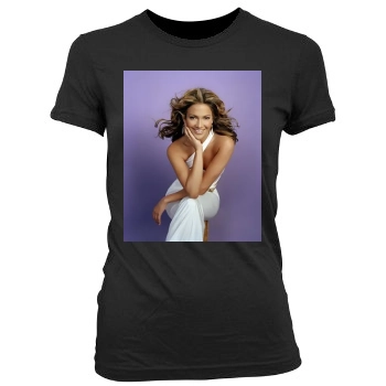 Jennifer Lopez Women's Junior Cut Crewneck T-Shirt