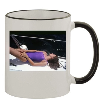 Brooke Shields 11oz Colored Rim & Handle Mug