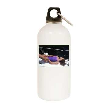 Brooke Shields White Water Bottle With Carabiner