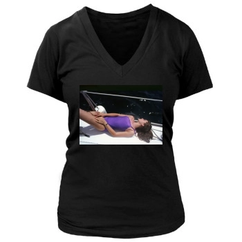 Brooke Shields Women's Deep V-Neck TShirt