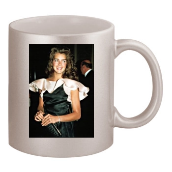 Brooke Shields 11oz Metallic Silver Mug