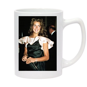 Brooke Shields 14oz White Statesman Mug