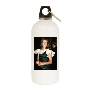 Brooke Shields White Water Bottle With Carabiner