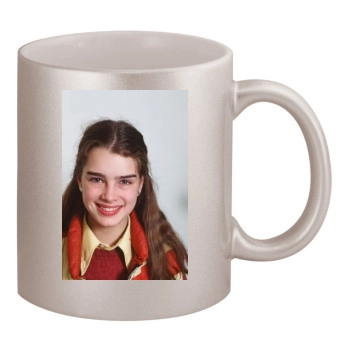 Brooke Shields 11oz Metallic Silver Mug