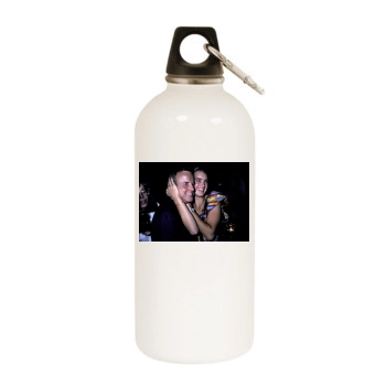 Brooke Shields White Water Bottle With Carabiner