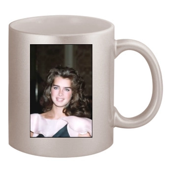 Brooke Shields 11oz Metallic Silver Mug