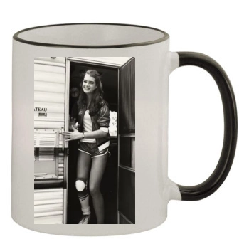 Brooke Shields 11oz Colored Rim & Handle Mug