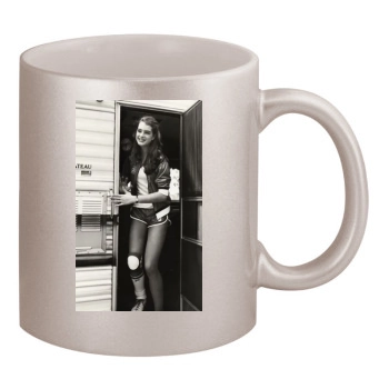 Brooke Shields 11oz Metallic Silver Mug