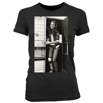 Brooke Shields Women's Junior Cut Crewneck T-Shirt