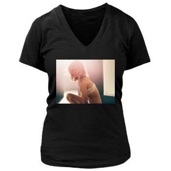 Brooklyn Decker Women's Deep V-Neck TShirt