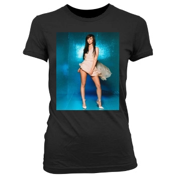 Jennifer Love Hewitt Women's Junior Cut Crewneck T-Shirt