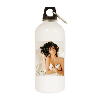 Jennifer Love Hewitt White Water Bottle With Carabiner