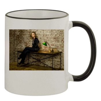 Calista Flockhart 11oz Colored Rim & Handle Mug