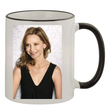 Calista Flockhart 11oz Colored Rim & Handle Mug