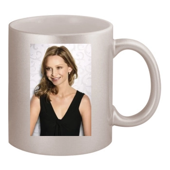 Calista Flockhart 11oz Metallic Silver Mug