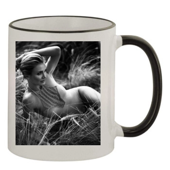 Cameron Diaz 11oz Colored Rim & Handle Mug