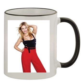 Cameron Diaz 11oz Colored Rim & Handle Mug