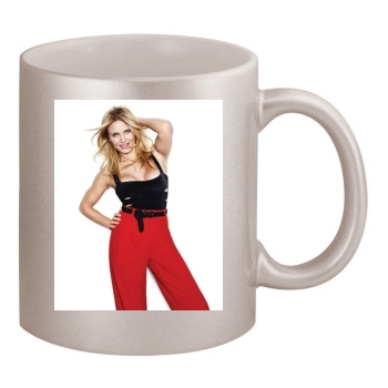 Cameron Diaz 11oz Metallic Silver Mug