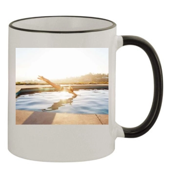 Cameron Diaz 11oz Colored Rim & Handle Mug