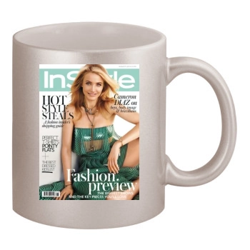 Cameron Diaz 11oz Metallic Silver Mug