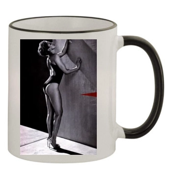 Cameron Diaz 11oz Colored Rim & Handle Mug