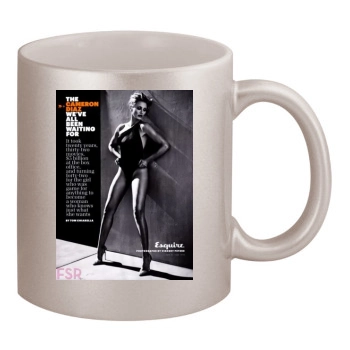 Cameron Diaz 11oz Metallic Silver Mug