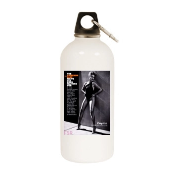 Cameron Diaz White Water Bottle With Carabiner