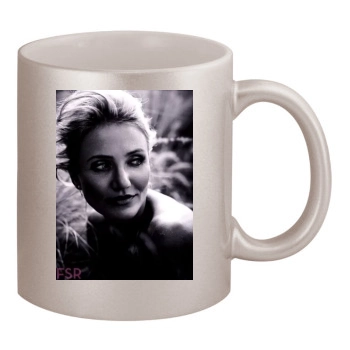 Cameron Diaz 11oz Metallic Silver Mug