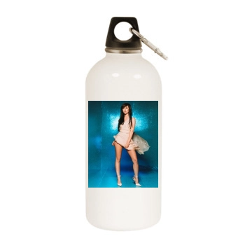 Jennifer Love Hewitt White Water Bottle With Carabiner