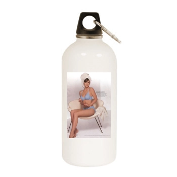 Jennifer Love Hewitt White Water Bottle With Carabiner