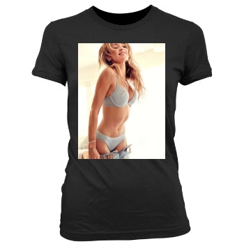 Candice Swanepoel Women's Junior Cut Crewneck T-Shirt