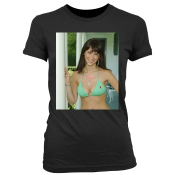 Jennifer Love Hewitt Women's Junior Cut Crewneck T-Shirt