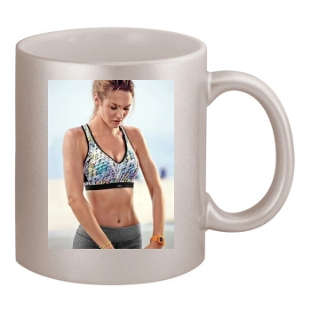 Candice Swanepoel 11oz Metallic Silver Mug