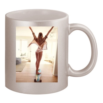 Candice Swanepoel 11oz Metallic Silver Mug