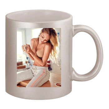 Candice Swanepoel 11oz Metallic Silver Mug