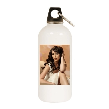 Jennifer Love Hewitt White Water Bottle With Carabiner