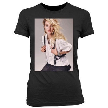 Candice Swanepoel Women's Junior Cut Crewneck T-Shirt