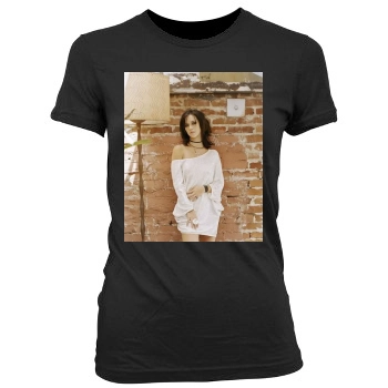 Jennifer Love Hewitt Women's Junior Cut Crewneck T-Shirt