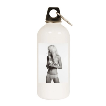 Caroline Winberg White Water Bottle With Carabiner