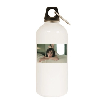 Jennifer Love Hewitt White Water Bottle With Carabiner