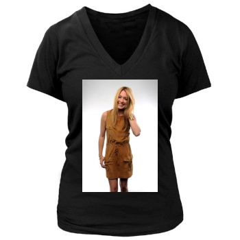 Cat Deeley Women's Deep V-Neck TShirt