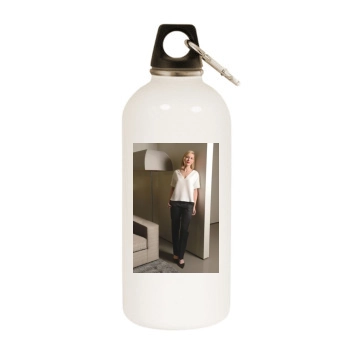 Cate Blanchett White Water Bottle With Carabiner