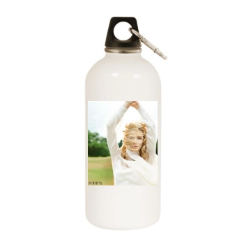 Cate Blanchett White Water Bottle With Carabiner